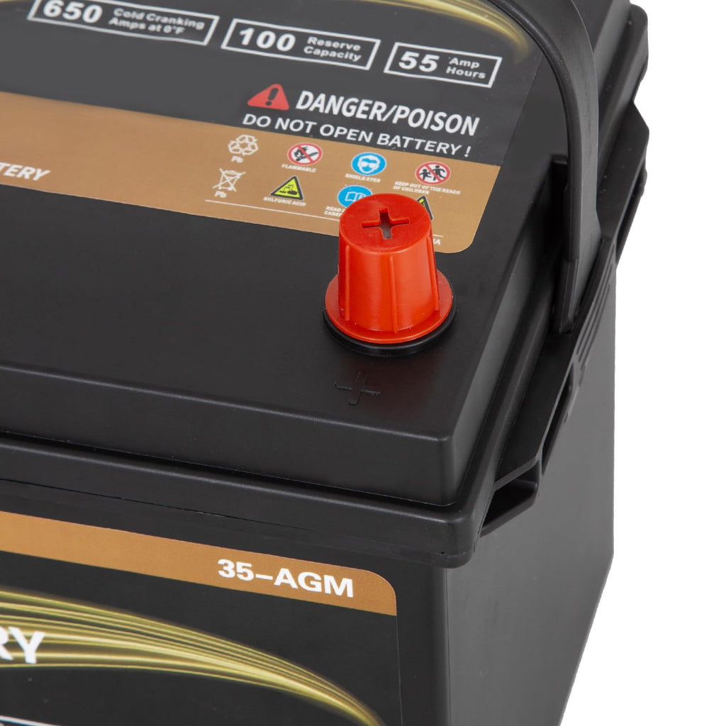 Anlibatt Car AGM Battery Group Size 48 H6 Start Stop Battery 12V 70Ah 760CCA Maintenance Free Rechargeable